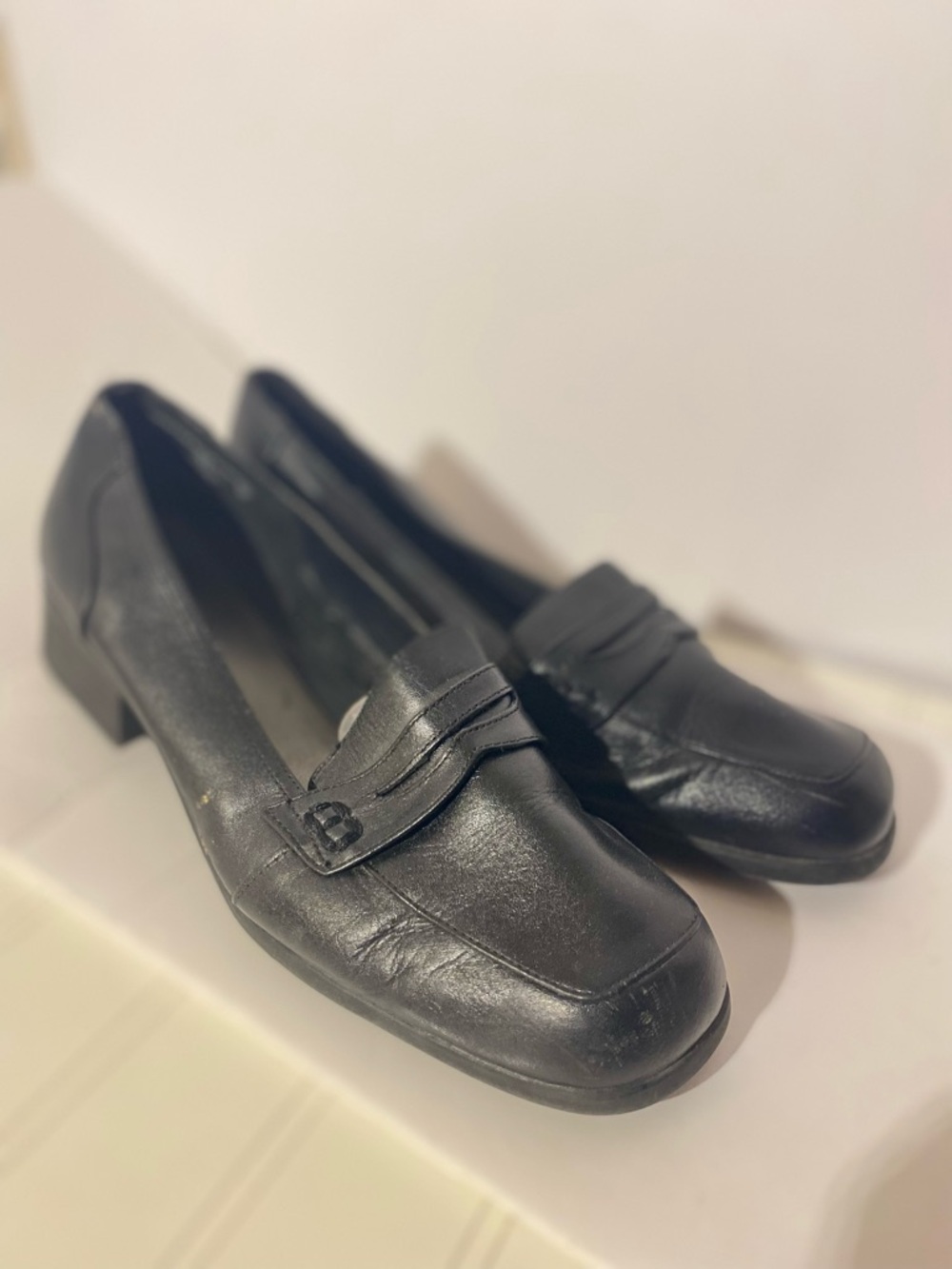 Covington Black Penny Loafers for Women